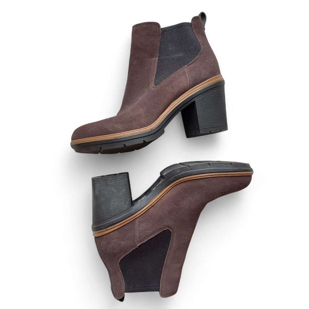 Dr. Scholls Brown suede ankle boots size 8.5 - Picture 2 of 8